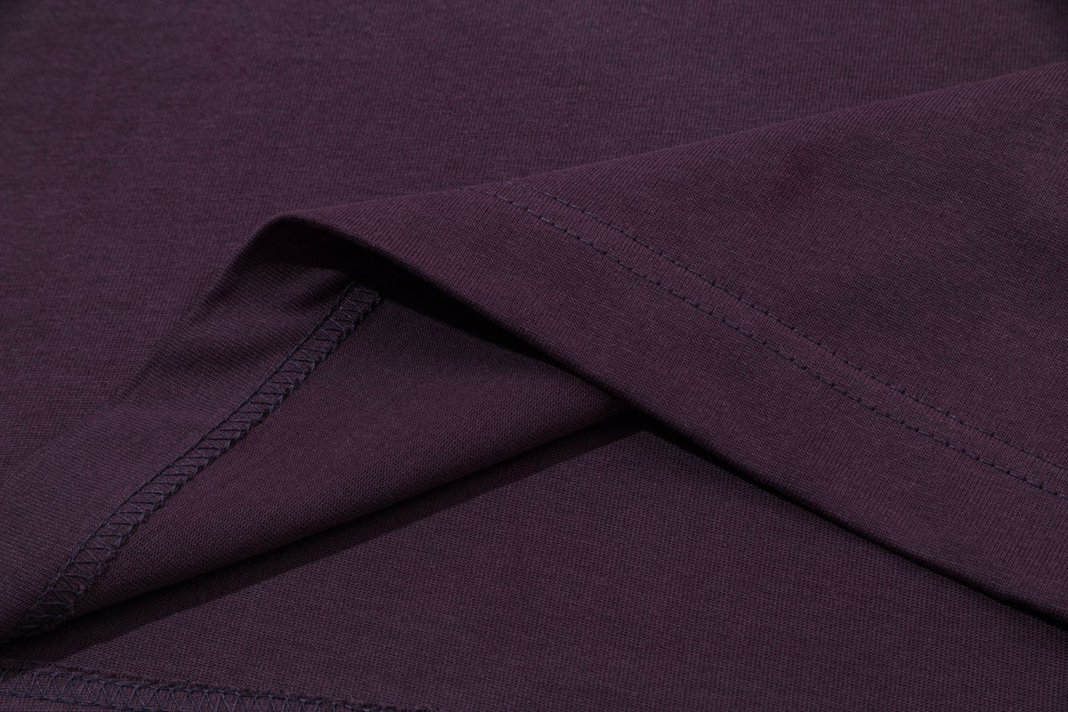 Dolce & Gabbana Vertical Logo Print T-Shirt – Purple
