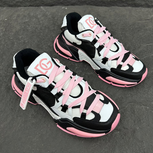 Dolce & Gabbana Airmaster Sneakers | Pink, Black & White