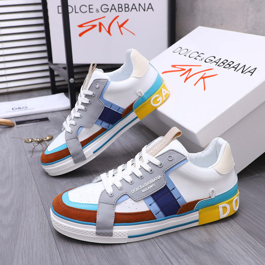 Dolce & Gabbana Custom 2.Zero Low-Top Sneakers – Multicolor Patchwork