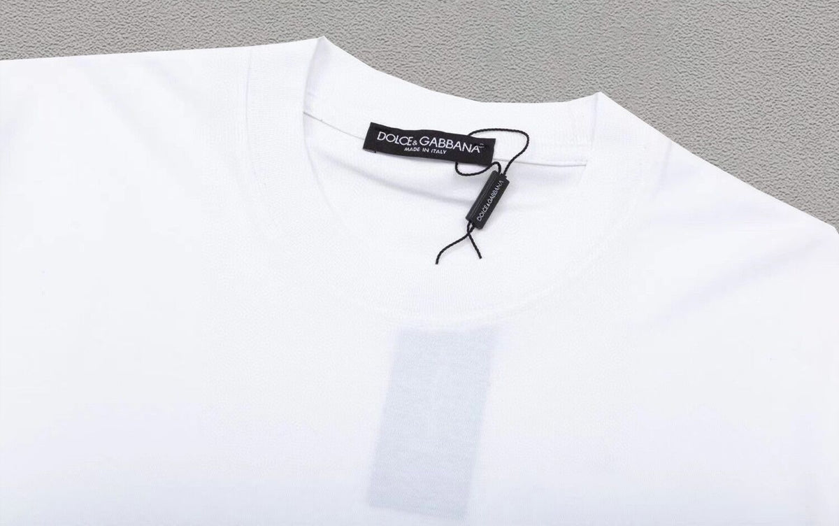Dolce & Gabbana DG Milano Italia Circular Crest T-Shirt – White