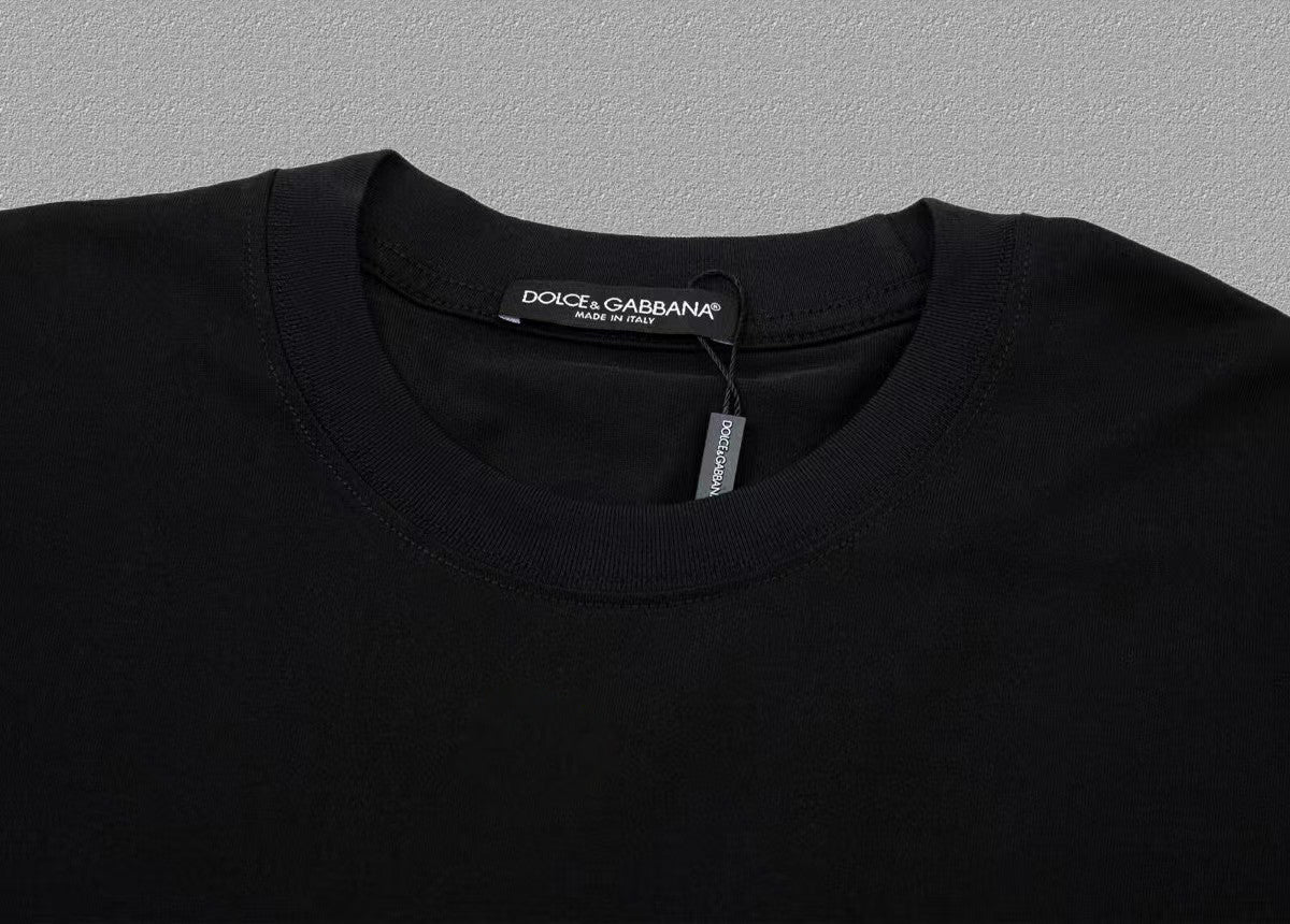 Dolce & Gabbana Vertical Logo Print T-Shirt