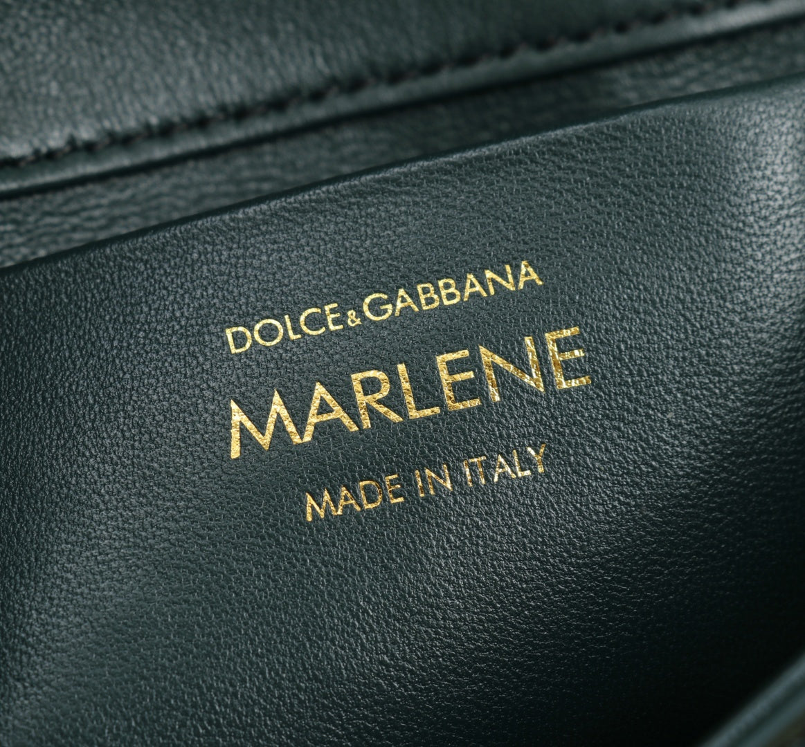Dolce & Gabbana 3-Way Leather Bag — Handbag, Shoulder & Crossbody 18×10.6×7CM
