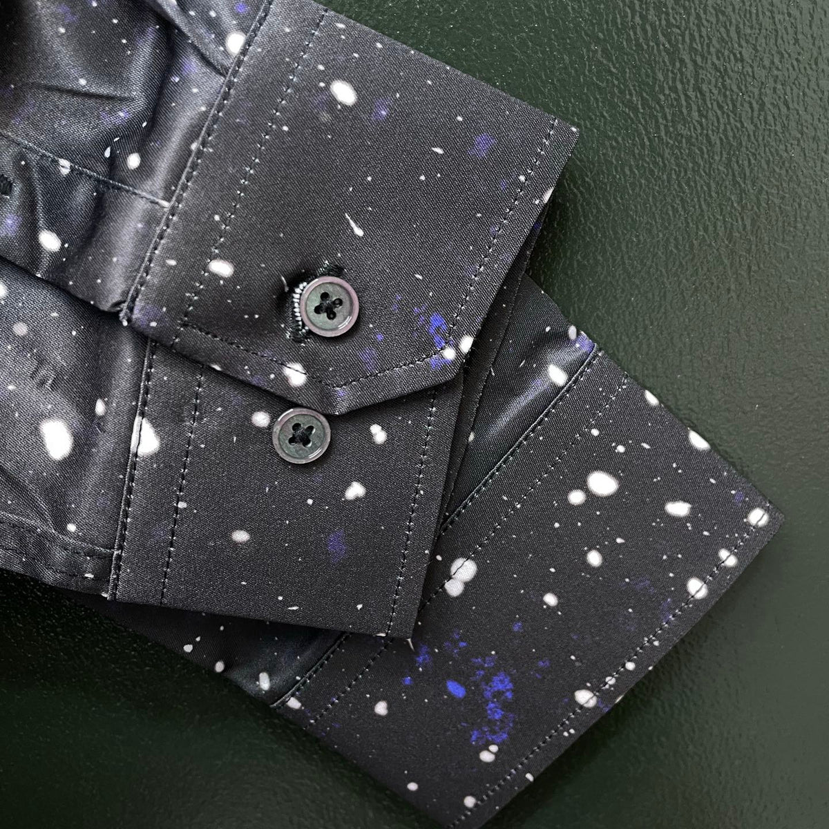 Dolce & Gabbana Galaxy DG Print Long-Sleeve Shirt | Black