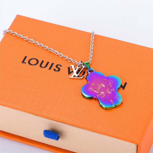 Louis Vuitton Iridescent Vivienne Pendant Necklace