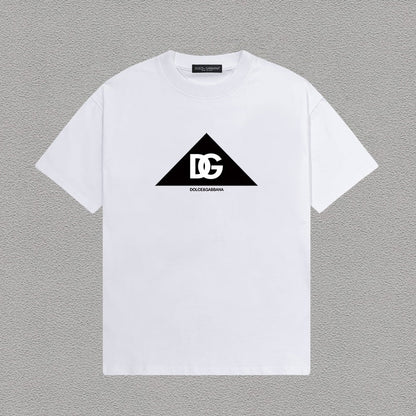 Dolce & Gabbana DG-triangle-logo-t-shirt-White