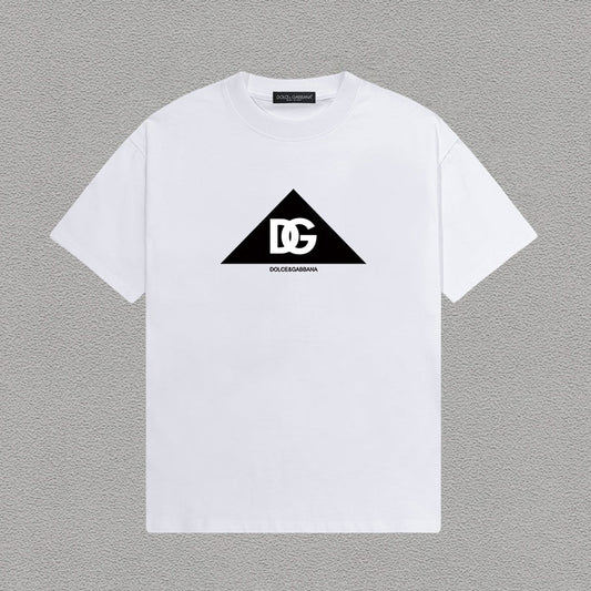 Dolce & Gabbana DG-triangle-logo-t-shirt-White