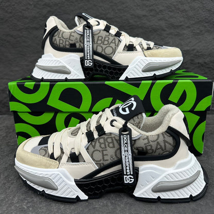Dolce & Gabbana Airmaster Sneakers | Beige, Grey & Black
