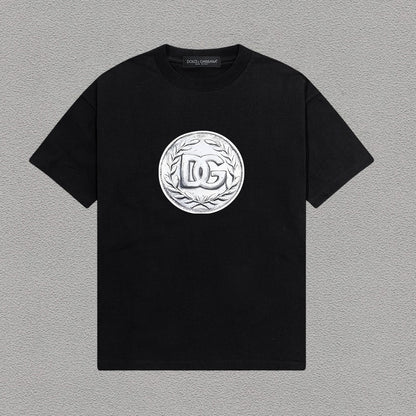 Dolce & Gabbana DG Coin Medallion Print T-Shirt | Black