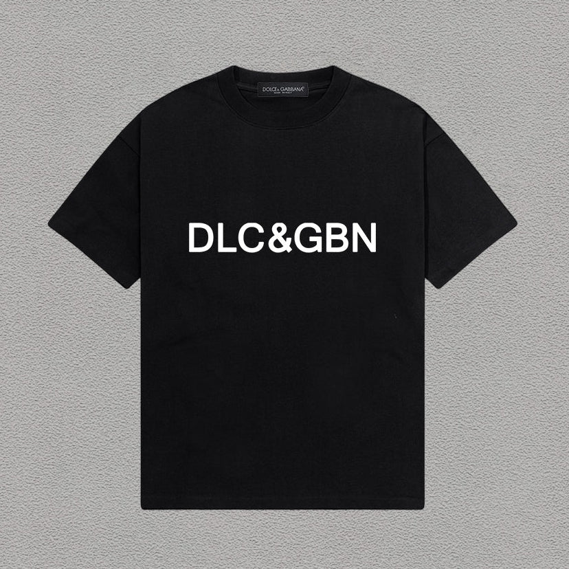 Dolce & Gabbana DLC&GBN Lettering Print T-Shirt | Black