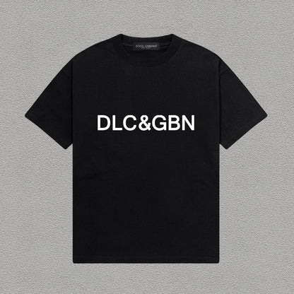 Dolce & Gabbana DLC&GBN Lettering Print T-Shirt | Black