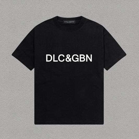Dolce & Gabbana DLC&GBN Lettering Print T-Shirt | Black