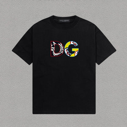 Dolce & Gabbana DG Patchwork Graphic T-Shirt – Black