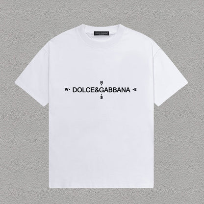 Dolce & Gabbana Compass Logo T-Shirt – White