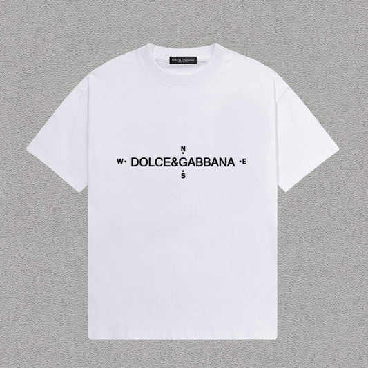 Dolce & Gabbana Compass Logo T-Shirt – White