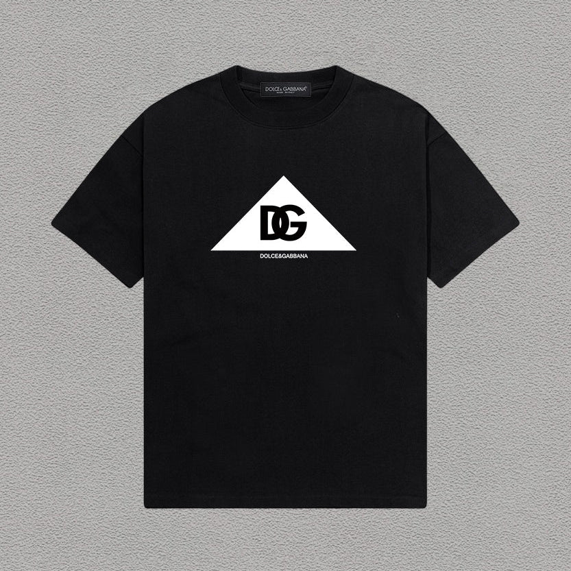Dolce & Gabbana DG Triangle Logo T-Shirt – Black