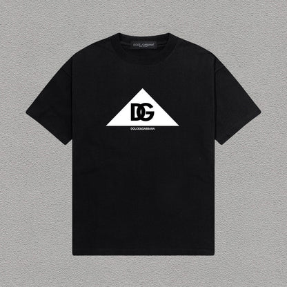Dolce & Gabbana DG Triangle Logo T-Shirt – Black