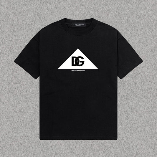 Dolce & Gabbana DG Triangle Logo T-Shirt – Black