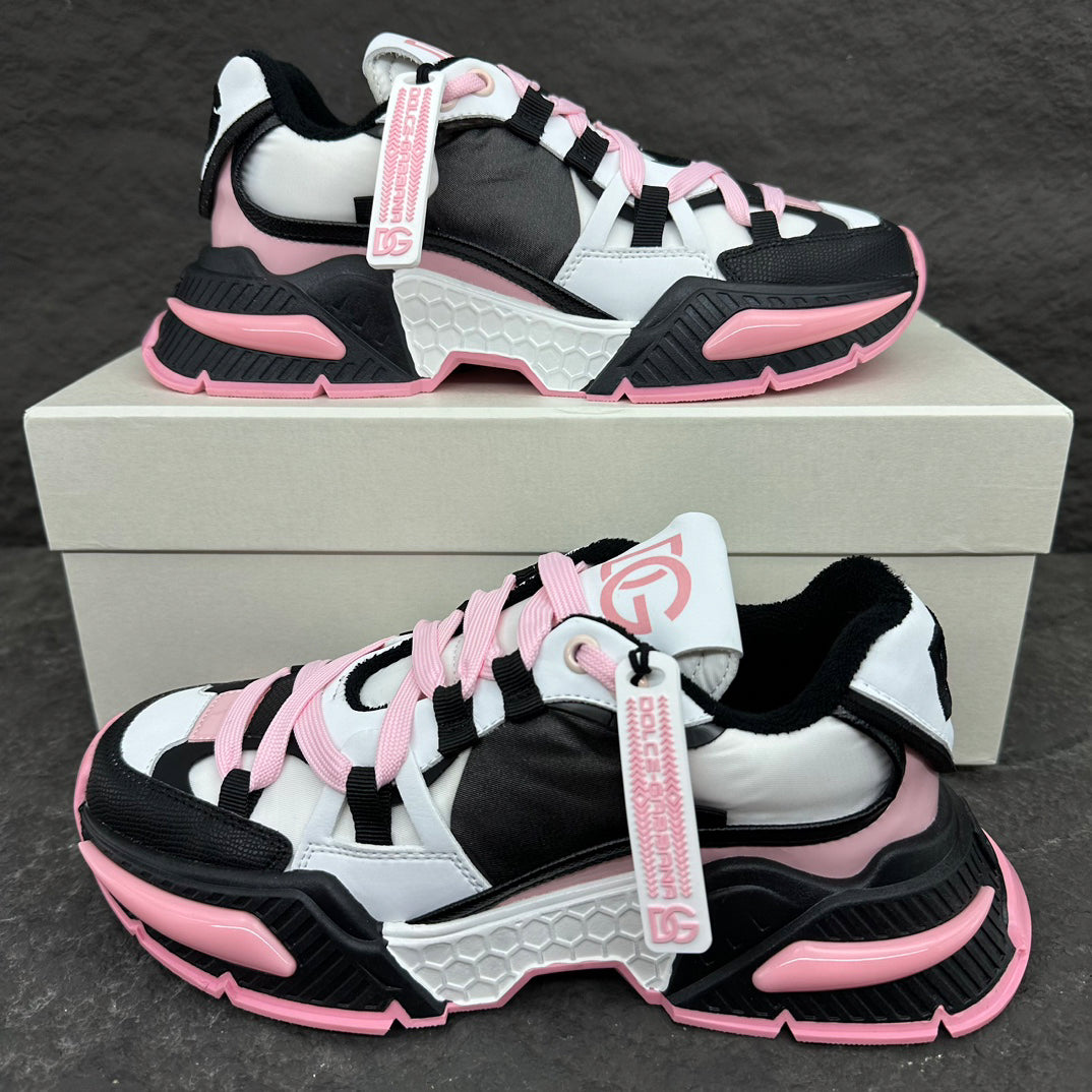 Dolce & Gabbana Airmaster Sneakers | Pink, Black & White