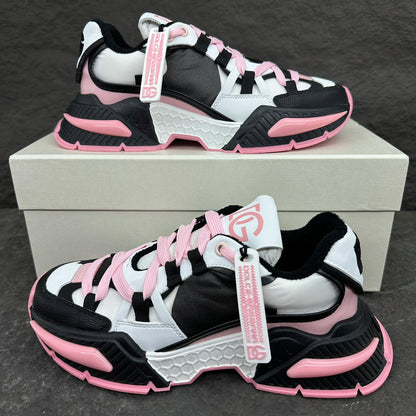 Dolce & Gabbana Airmaster Sneakers | Pink, Black & White