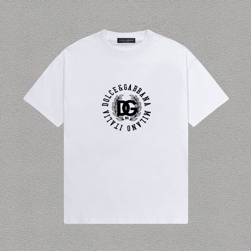 Dolce & Gabbana DG Milano Italia Circular Crest T-Shirt – White
