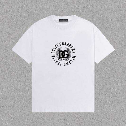 Dolce & Gabbana DG Milano Italia Circular Crest T-Shirt – White