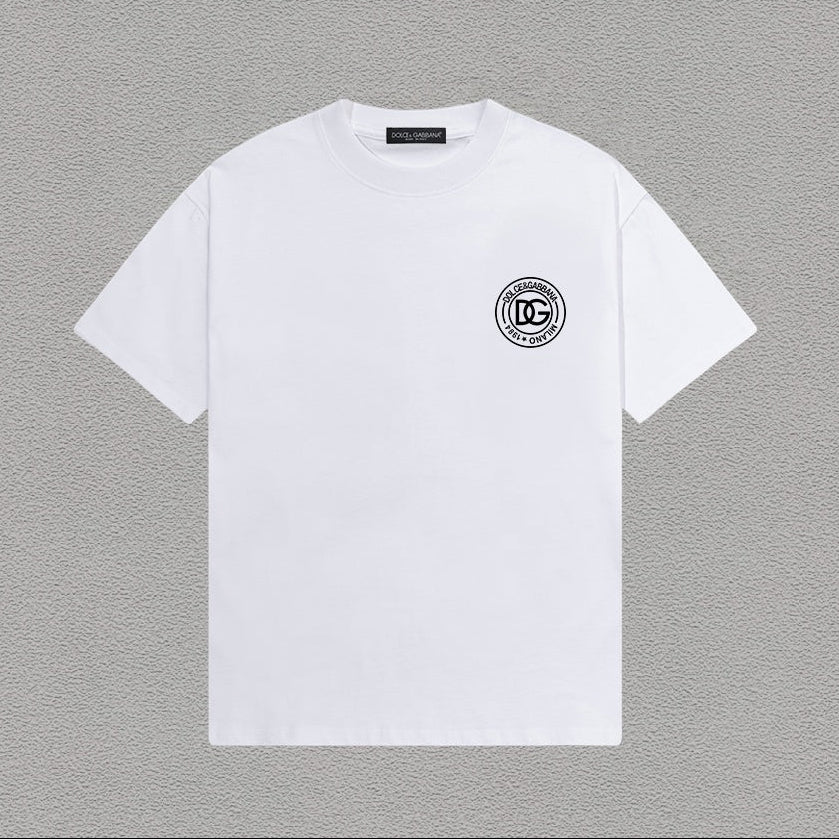 Dolce & Gabbana DG Milano 1985 Circle Logo T-Shirt | White