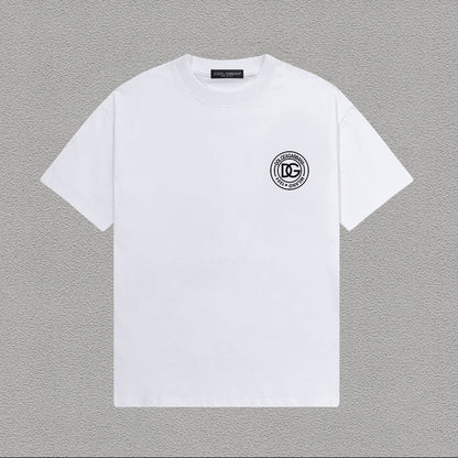 Dolce & Gabbana DG Milano 1985 Circle Logo T-Shirt | White