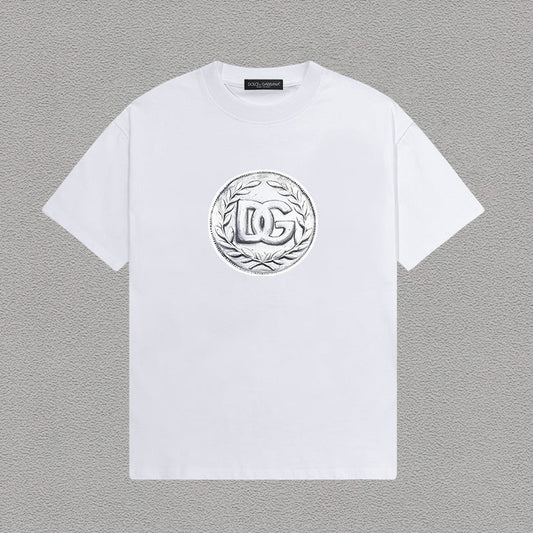 Dolce & Gabbana DG Coin Medallion Print T-Shirt | White
