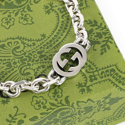 Gucci Interlocking G Silver-Tone Chain Bracelet