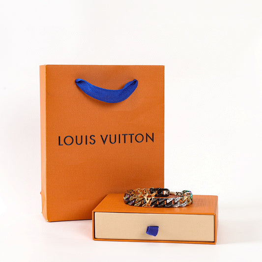 Louis Vuitton Multicolor Monogram Chain Bracelet