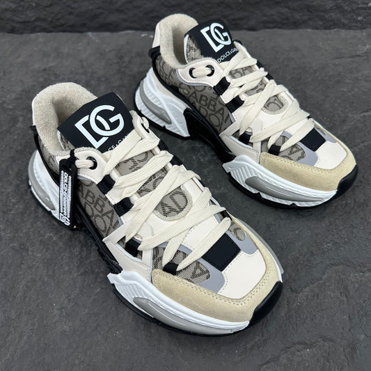 Dolce & Gabbana Airmaster Sneakers | Beige, Grey & Black