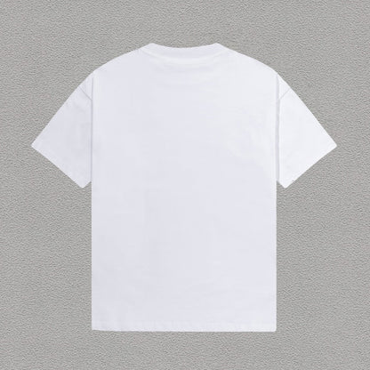 Dolce & Gabbana DG Circle Badge Stripe Print T-Shirt | White