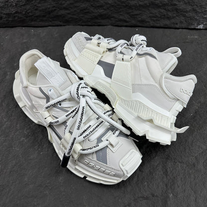 Dolce & Gabbana Space Sandal Sneakers | All White