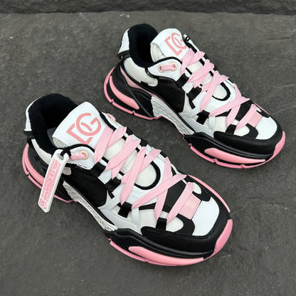Dolce & Gabbana Airmaster Sneakers | Pink, Black & White