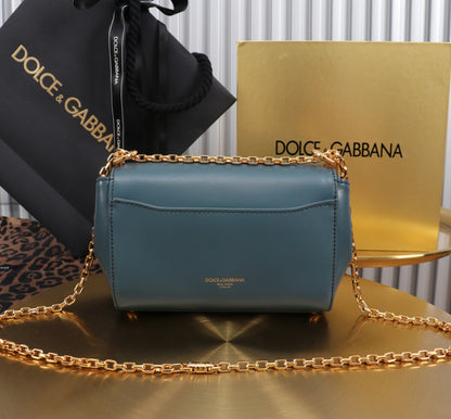 Dolce & Gabbana 3-Way Leather Bag — Handbag, Shoulder & Crossbody 18×10.6×7CM