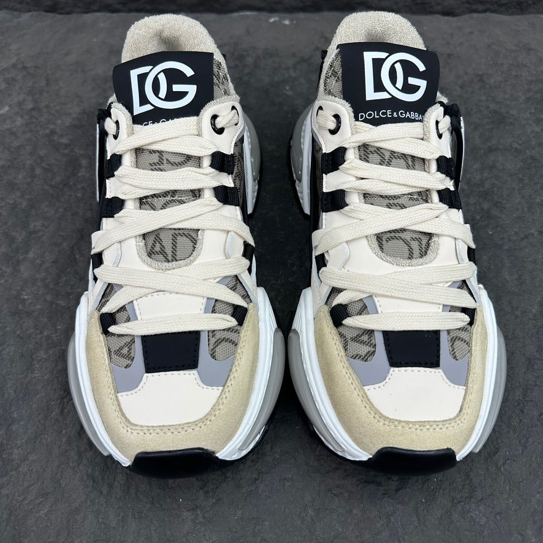 Dolce & Gabbana Airmaster Sneakers | Beige, Grey & Black