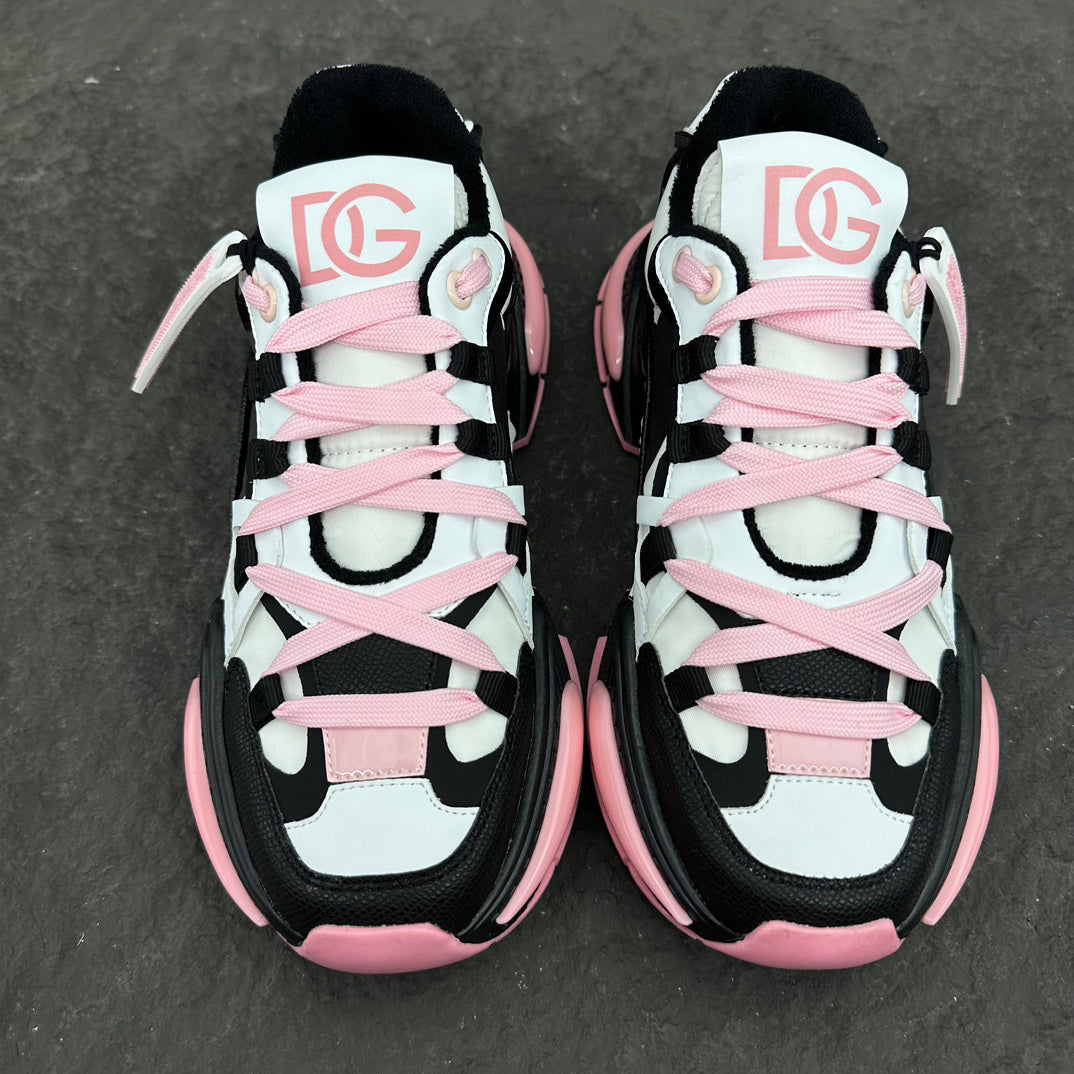 Dolce & Gabbana Airmaster Sneakers | Pink, Black & White