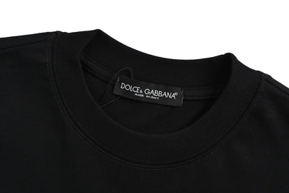 Dolce & Gabbana Oversized DG Monogram Star Print T-Shirt | Black