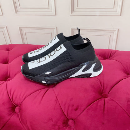 Dolce & Gabbana Sorrento Crystal Sneakers | Black