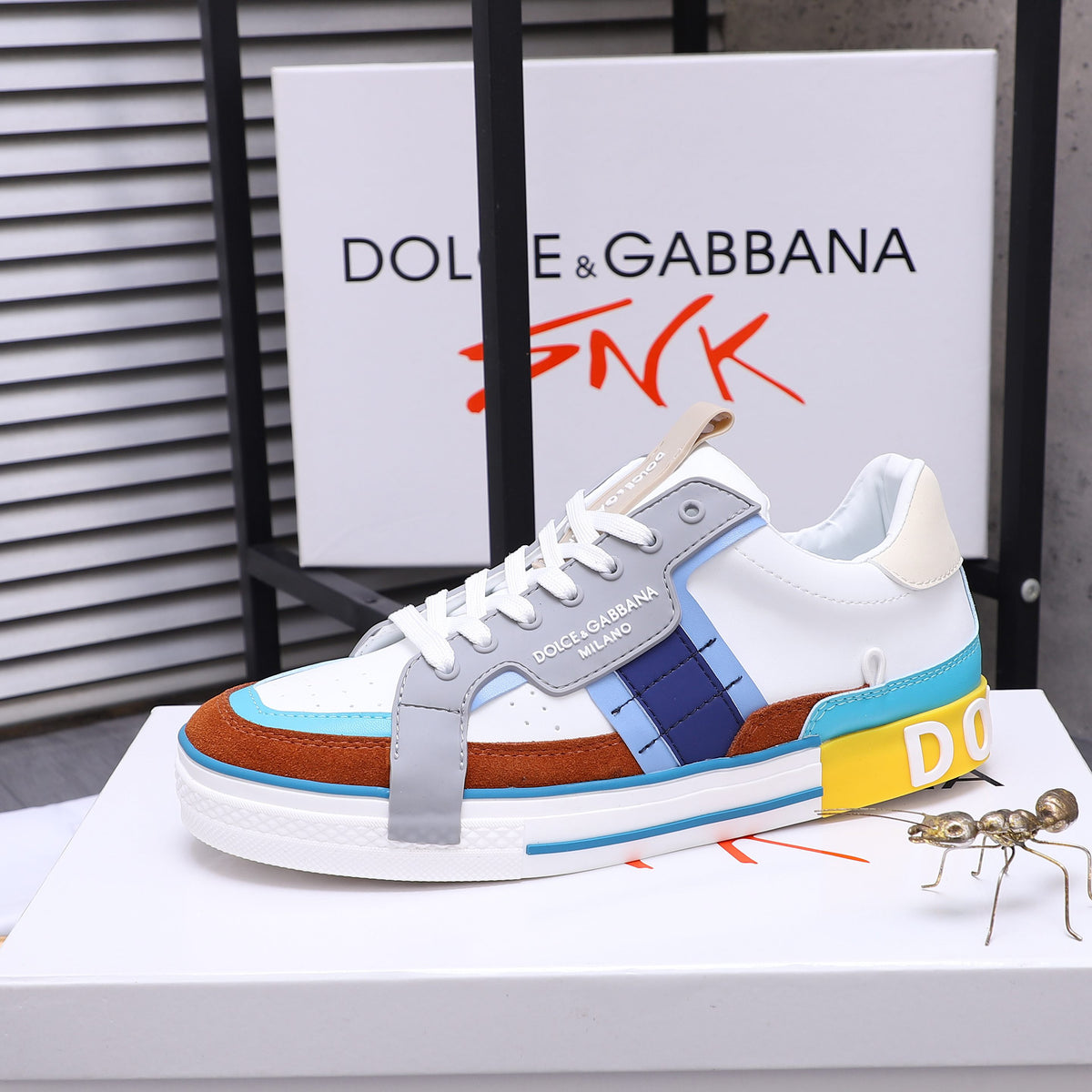 Dolce & Gabbana Custom 2.Zero Low-Top Sneakers – Multicolor Patchwork