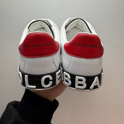 Dolce & Gabbana Portofino Light Velcro Low-Top Sneakers – White, Blue & Pink