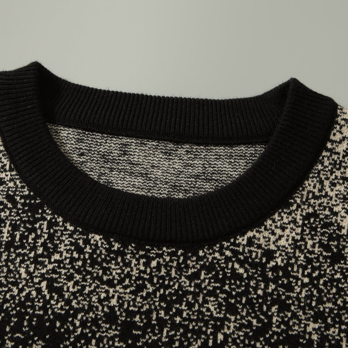 Dolce & Gabbana Logo Jacquard Knit Sweater | Black & White