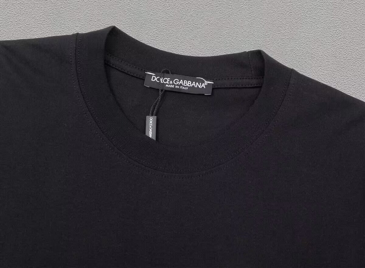 Dolce & Gabbana DG Patchwork Graphic T-Shirt – Black