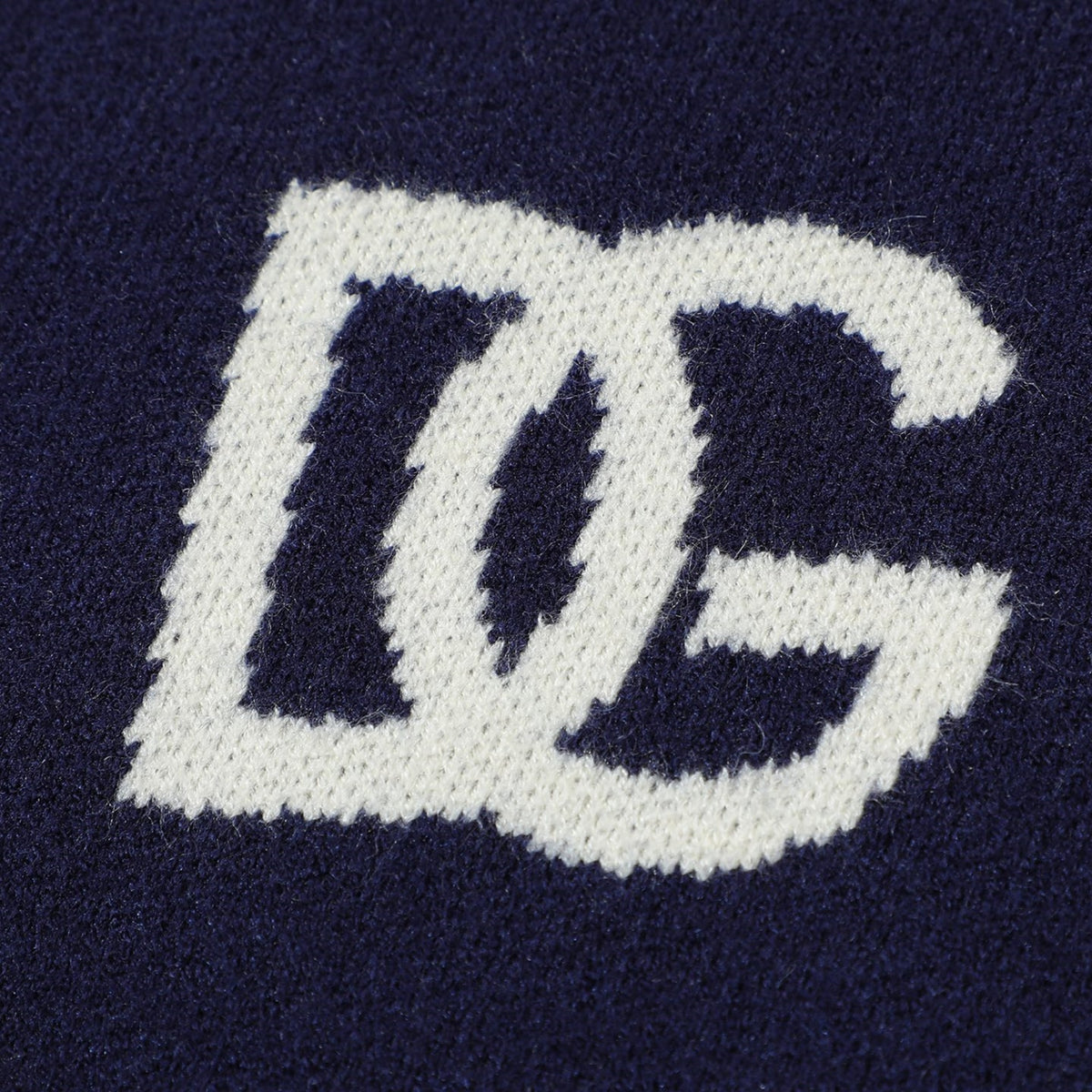 Dolce & Gabbana All-Over DG Logo Jacquard Sweater | Navy Blue