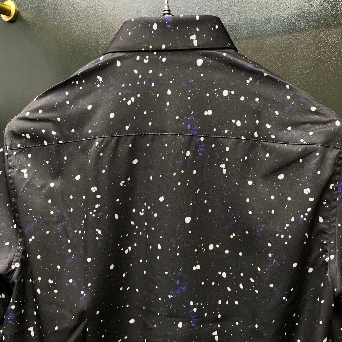 Dolce & Gabbana Galaxy DG Print Long-Sleeve Shirt | Black