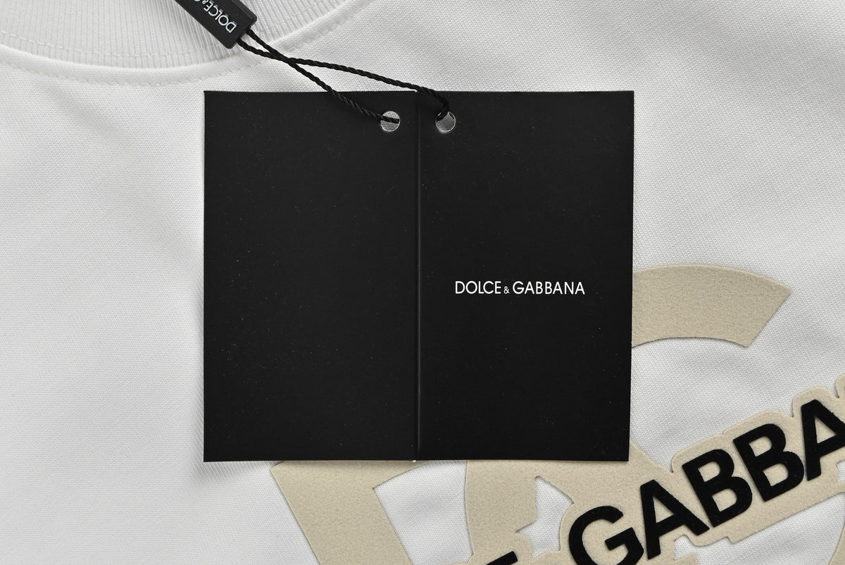 Dolce & Gabbana Oversized DG Monogram Star Print T-Shirt | White