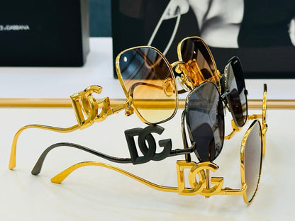 Dolce & Gabbana DG Logo Oversized Square Sunglasses | Grey Lens