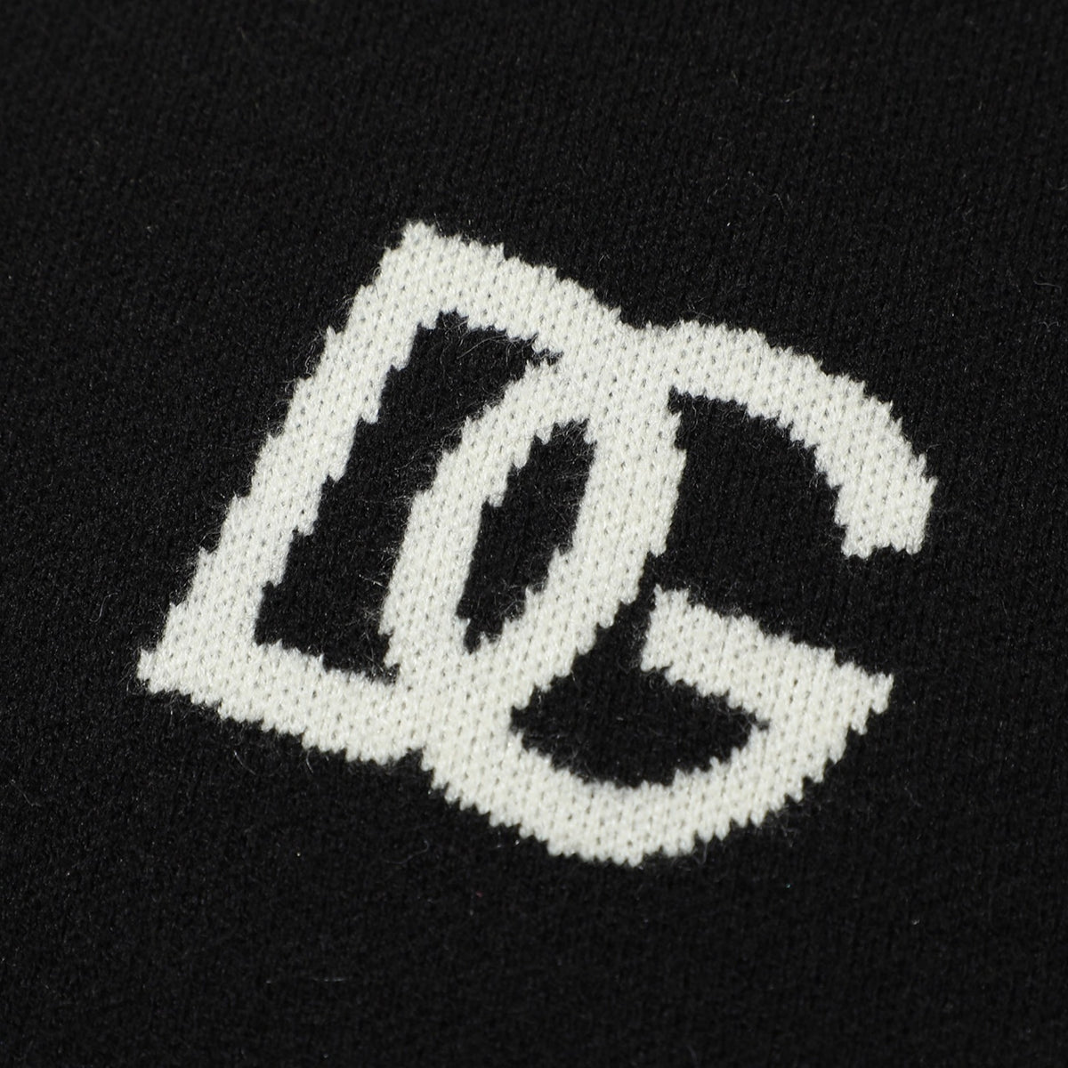 Dolce & Gabbana All-Over DG Logo Jacquard Sweater | Black