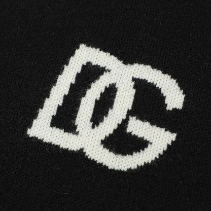 Dolce & Gabbana All-Over DG Logo Jacquard Sweater | Black