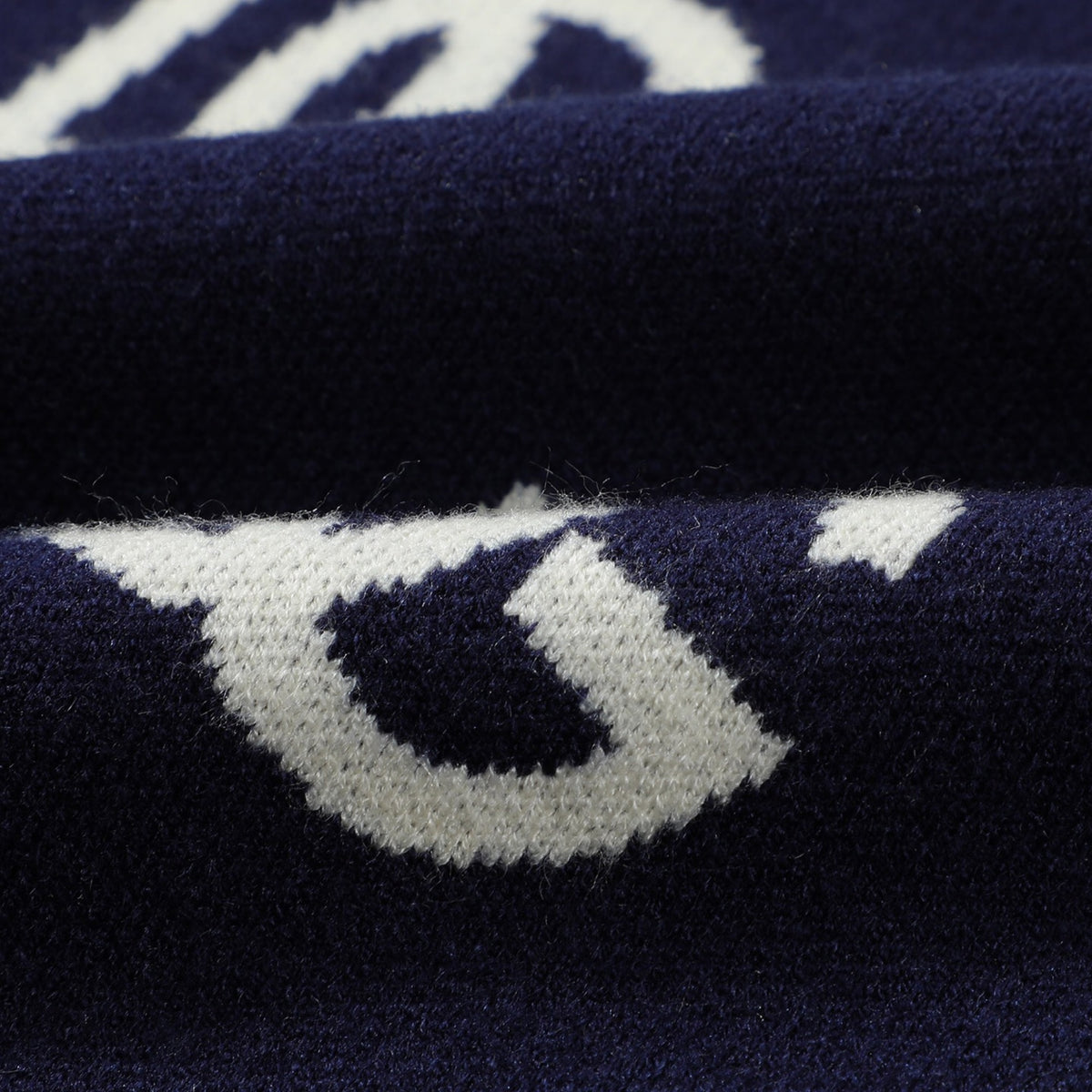 Dolce & Gabbana All-Over DG Logo Jacquard Sweater | Navy Blue